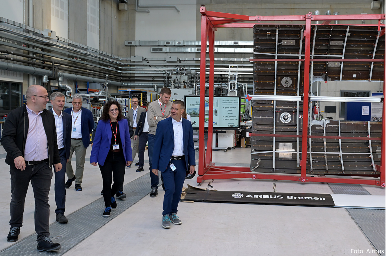 Besuch bei Airbus und im Forschungs- und Technologiezentrum ECOMAT in Bremen