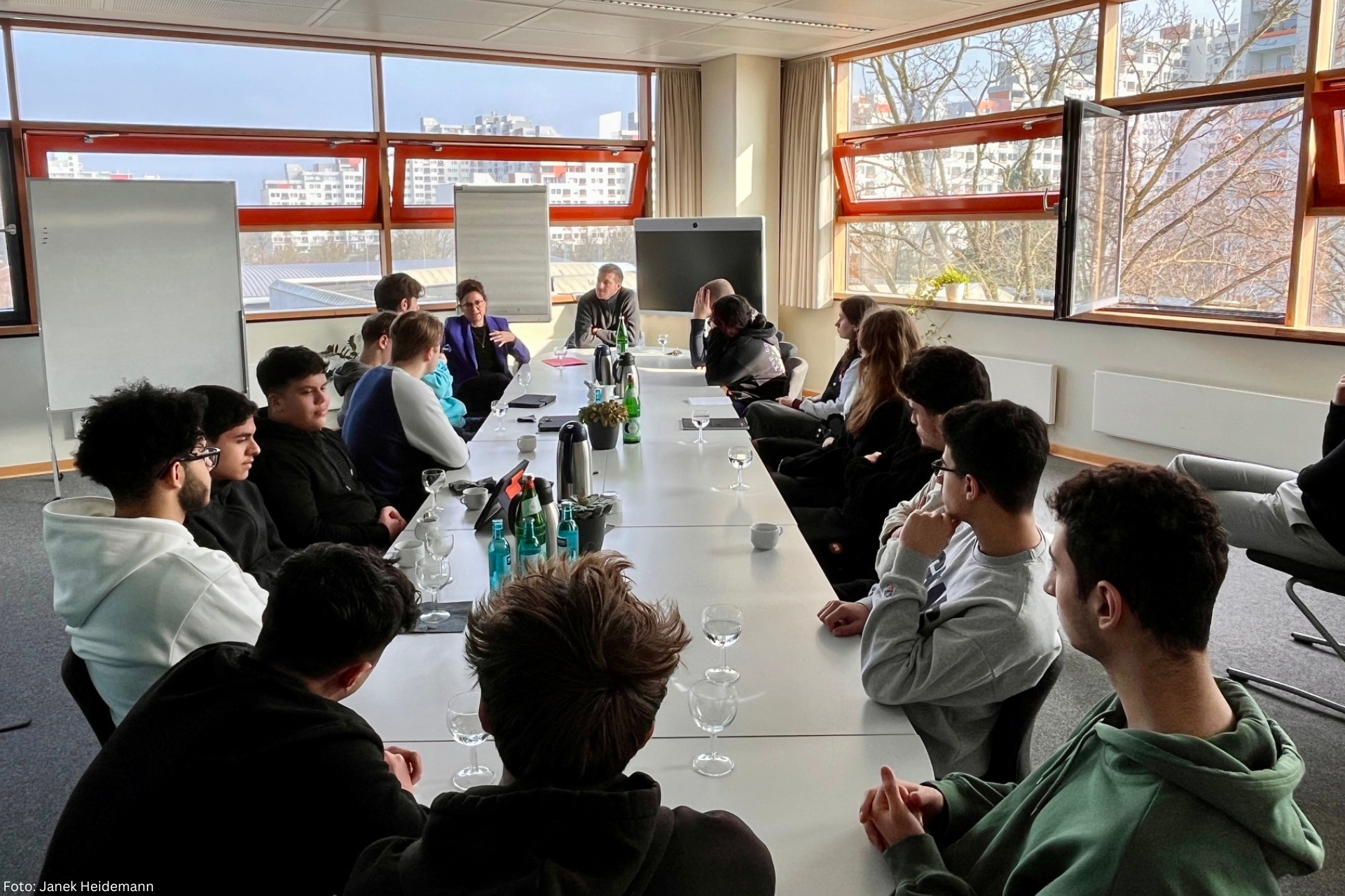 EU-Projekttag 2024: Gespräch mit Schüler:innen in Bremen